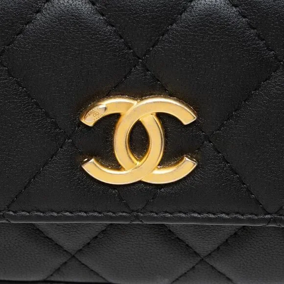 Chanel Lambskin About Pearls Chain Mini Bag